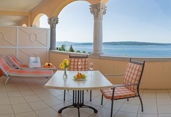 Doppelzimmer im Hotel direkt am Meer, Crikvenica