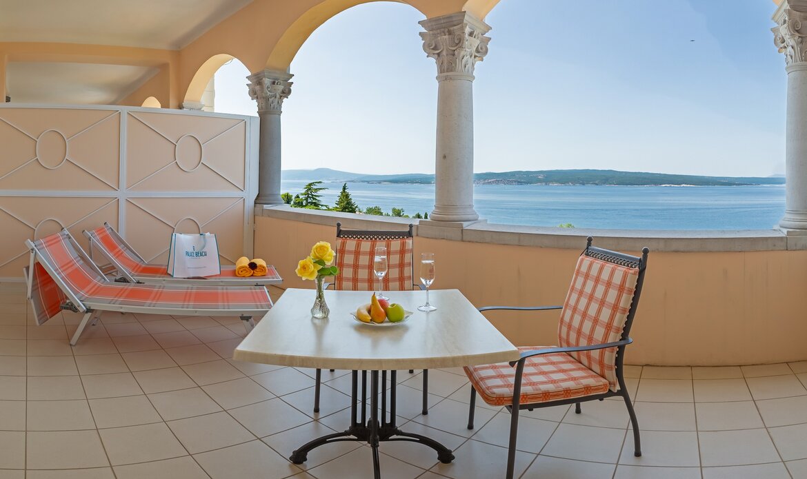Doppelzimmer im Hotel direkt am Meer, Crikvenica