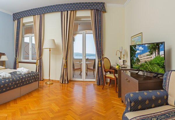 Doppelzimmer im Hotel direkt am Meer, Crikvenica