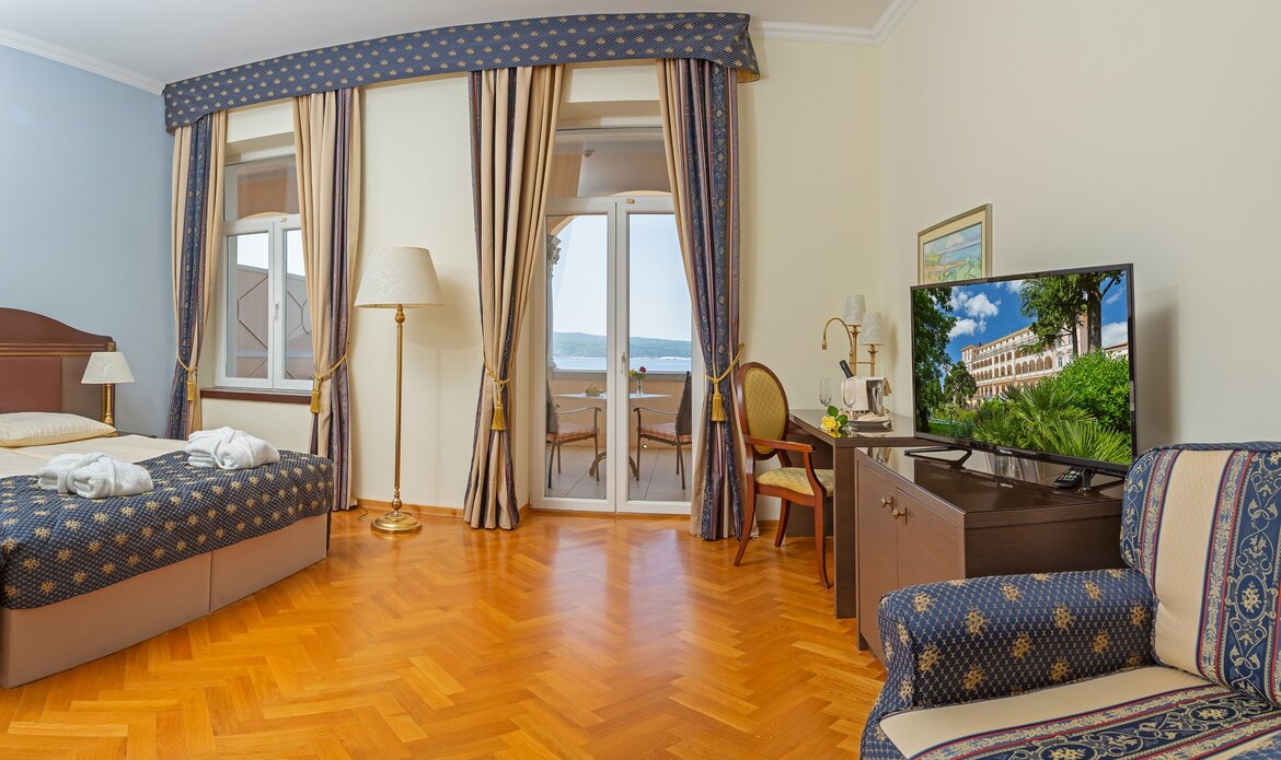 Doppelzimmer im Hotel direkt am Meer, Crikvenica