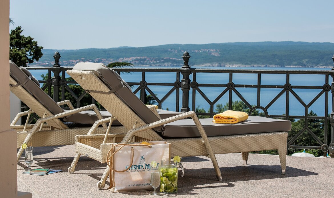Kaiserliche Suiten im Hotel mit Meerblick Kroatien